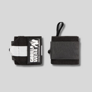 GORILLA WEAR Ластични бинтове за китки Wrist Wraps Ultra – Black/White - GetMorePower.bg