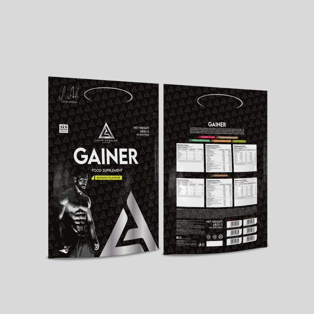 Lazar Angelov Nutrition LA Gainer | High-Protein Mass Gainer with Creatine & Men's Herbal Complex 6800г - GetMorePower.bg