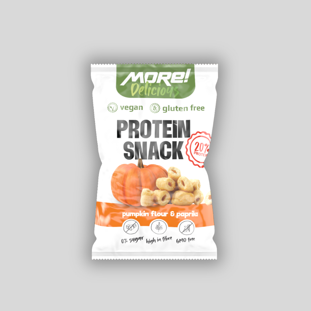 MORE Delicious Gluten Free Protein Snacks Paprica Pimpkin Seeds 40 g - GetMorePower.bg