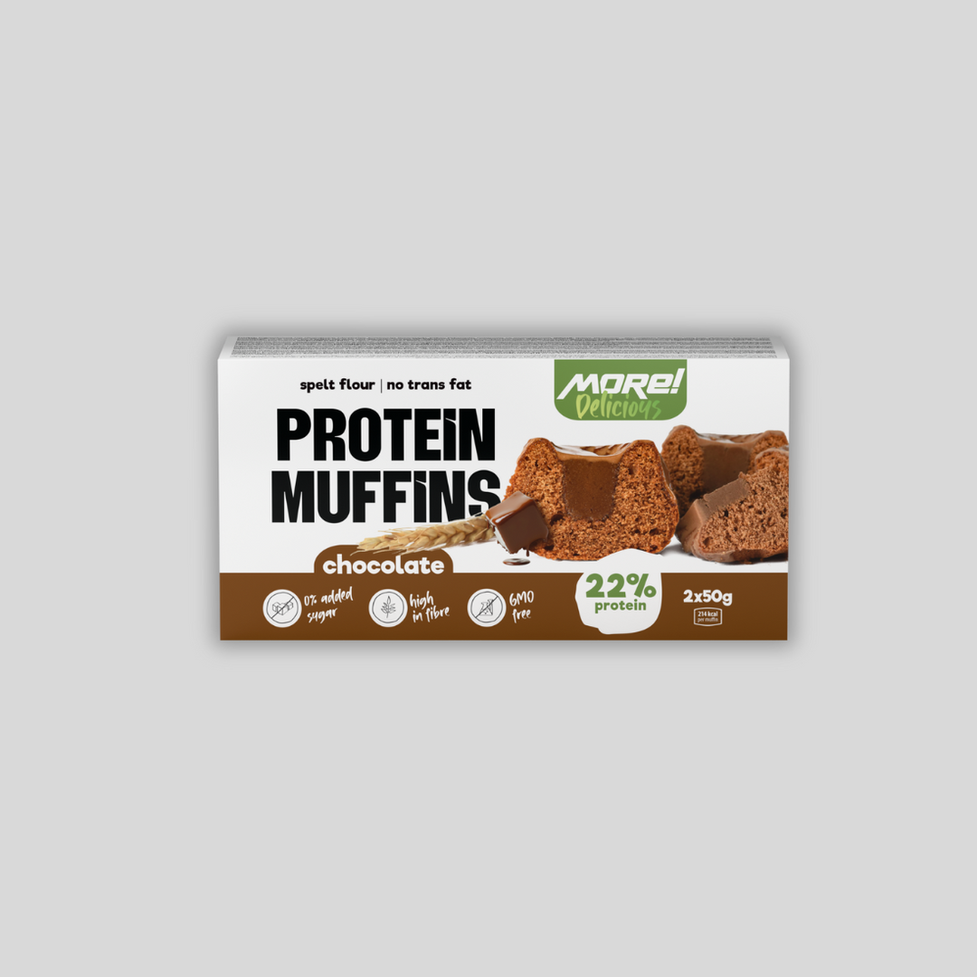 MORE Delicious  PROTEIN MUFFIN Chocolate  - 100 g - GetMorePower.bg