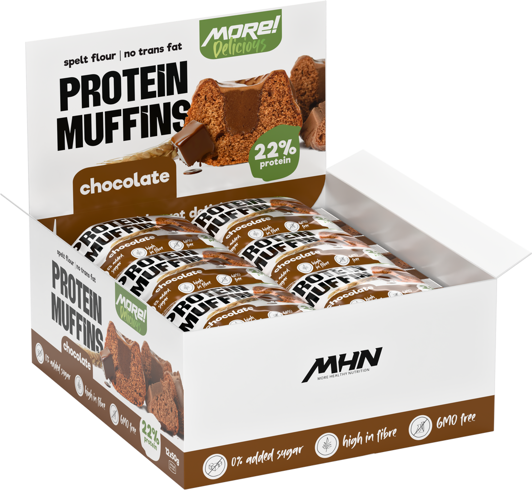 MORE Delicious Protein Muffin Chocolate - Протеинов мъфин без захар - 50g - GetMorePower.bg