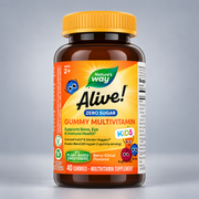 Nature's Way Alive! Мултивитамини за деца без захар | Alive! Zero Sugar Kids Gummy Multivitamin – 40 желирани таблетки