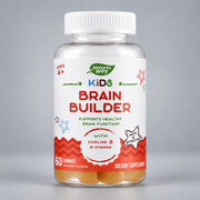 Nature's Way Детска формула с холин, витамин B6 и B12 | Kids Brain Builder Gummies – 60 желирани таблетки