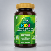 Nature's Way Калций, витамин D3 и K за деца | Kids Growing Bones & Muscles Gummies – 60 желирани таблетки