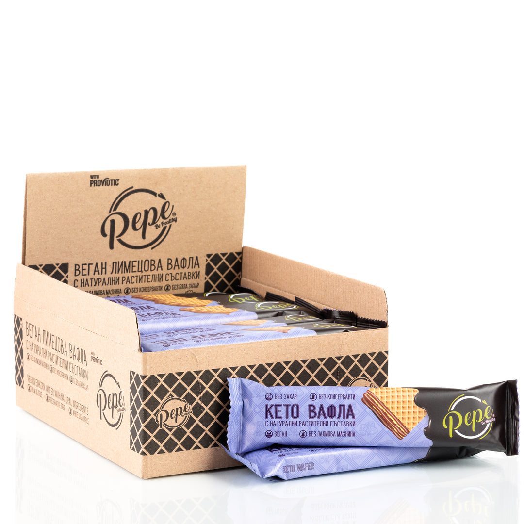 Веган Кето Вафла без захар by PEPE - 20бр. х 30 гр.