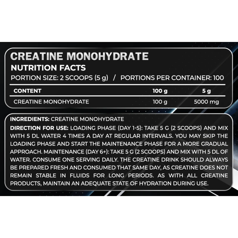 Primal Nutrition - Creatine Monohydrate 100% 500g - GetMorePower.bg