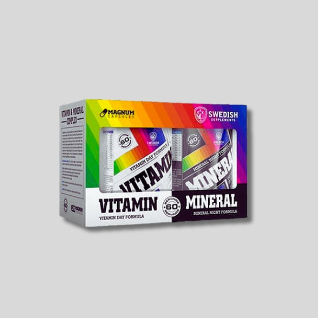 SWEDISH Supplements Vitamin Day Formula & Mineral Night Formula Complex - GetMorePower.bg