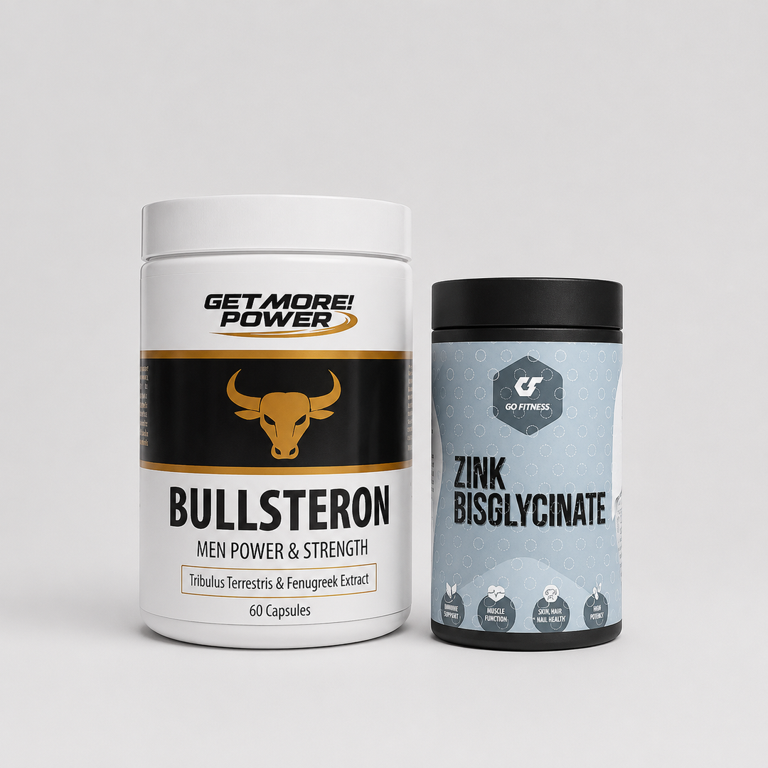 Протокол Тестостерон & Либидо — Ниво 1 (BASIC) с Bullsteron и Zinc Bisglycinate за поддържане на тестостерона, мъжката сила и либидото