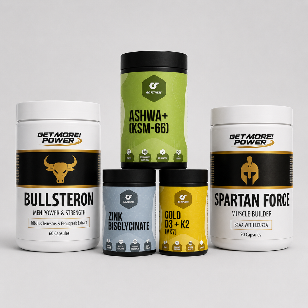 Протокол Тестостерон & Либидо — Ниво 2 (STANDARD) с Bullsteron, Zinc Bisglycinate, Ashwa+ KSM-66, Gold D3 + K2 и Spartan Force за поддържане на тестостерона, либидото и мъжката сила