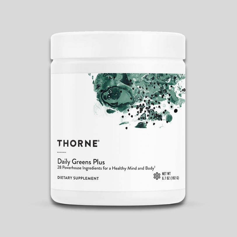 Thorne Daily Green Plus / За физическа и умствена устойчивост Прахообразна формула | 192 г | 30 дози - GetMorePower.bg