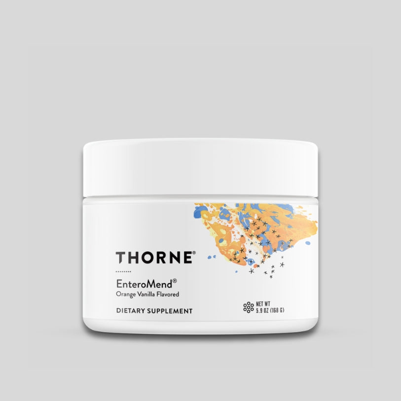Thorne  EnteroMend®/ Формула в подкрепа на гастроинтестиналния тракт x 168 g прах с аромат на ванилия и портокал - GetMorePower.bg