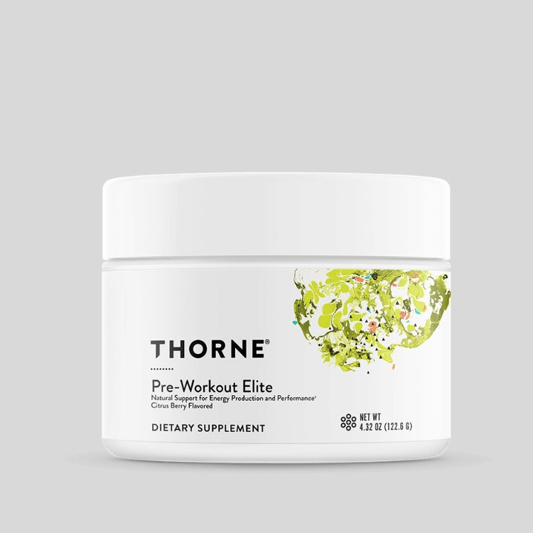 Thorne Pre-Workout Elite Формула в подкрепа на енергийния метаболизъм x 122.6 g прах - GetMorePower.bg