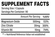 Trained by JP ZMA | Zinc, Magnesium & B6 - 90 caps - GetMorePower.bg