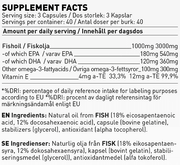 SWEDISH SUPPLEMENTS Be Smart - Omega 3 / 120 Softgels