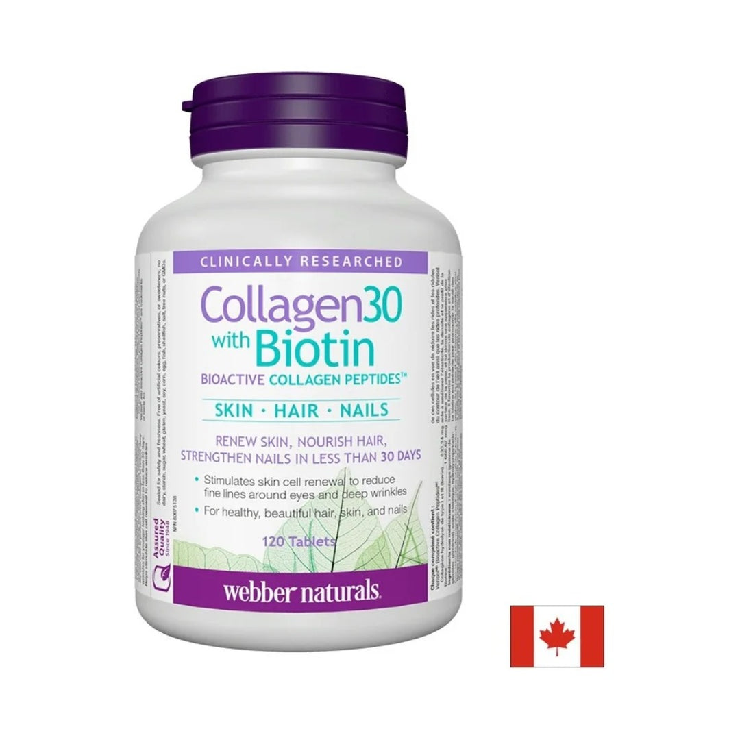 Webber Naturals Collagen30 with Biotin - 120 таблетки