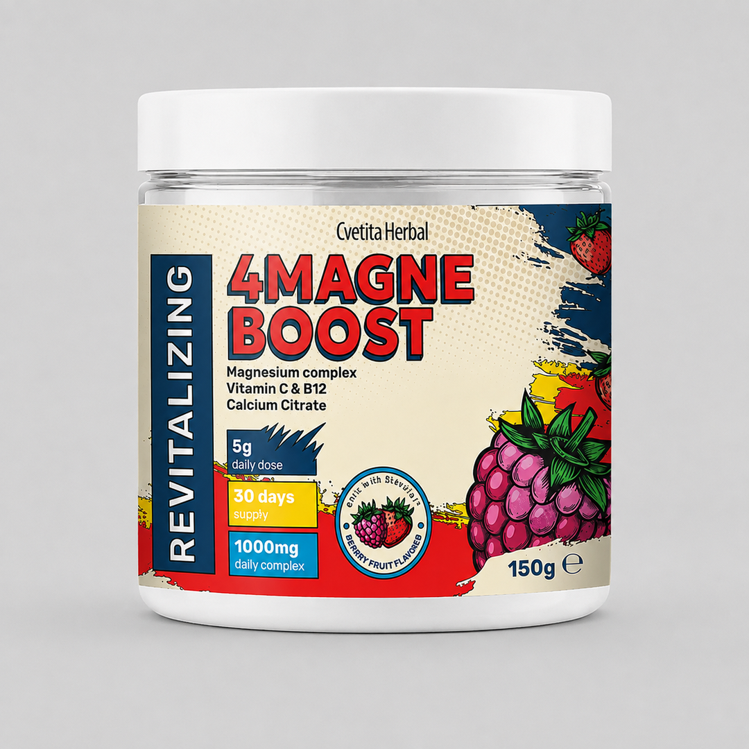 Cvetita Herbal 4MAGNE BOOST – Магнезиев комплекс, 150 г (30 дози)