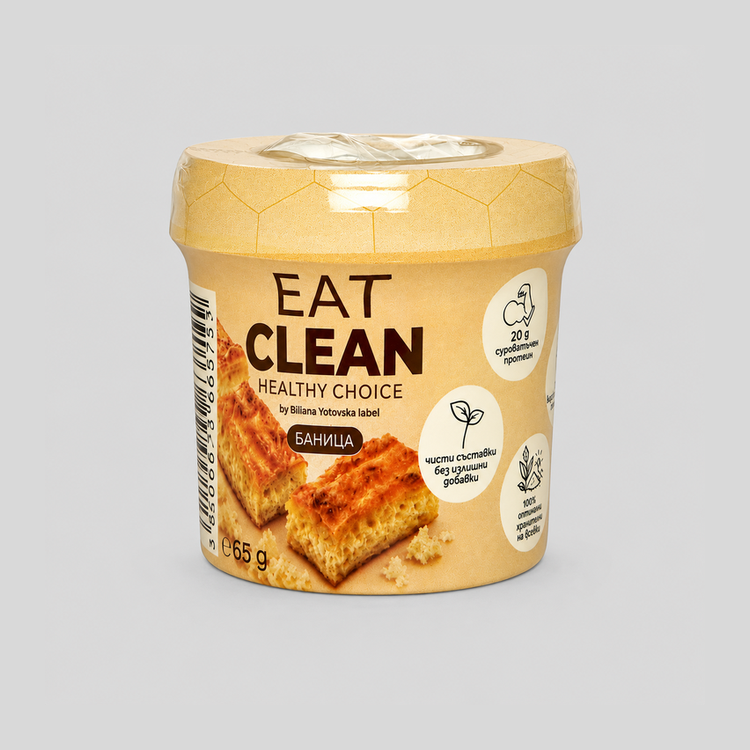 Biliana Yotovska Label EAT Clean – овесена закуска с фибри и протеин, 65 g