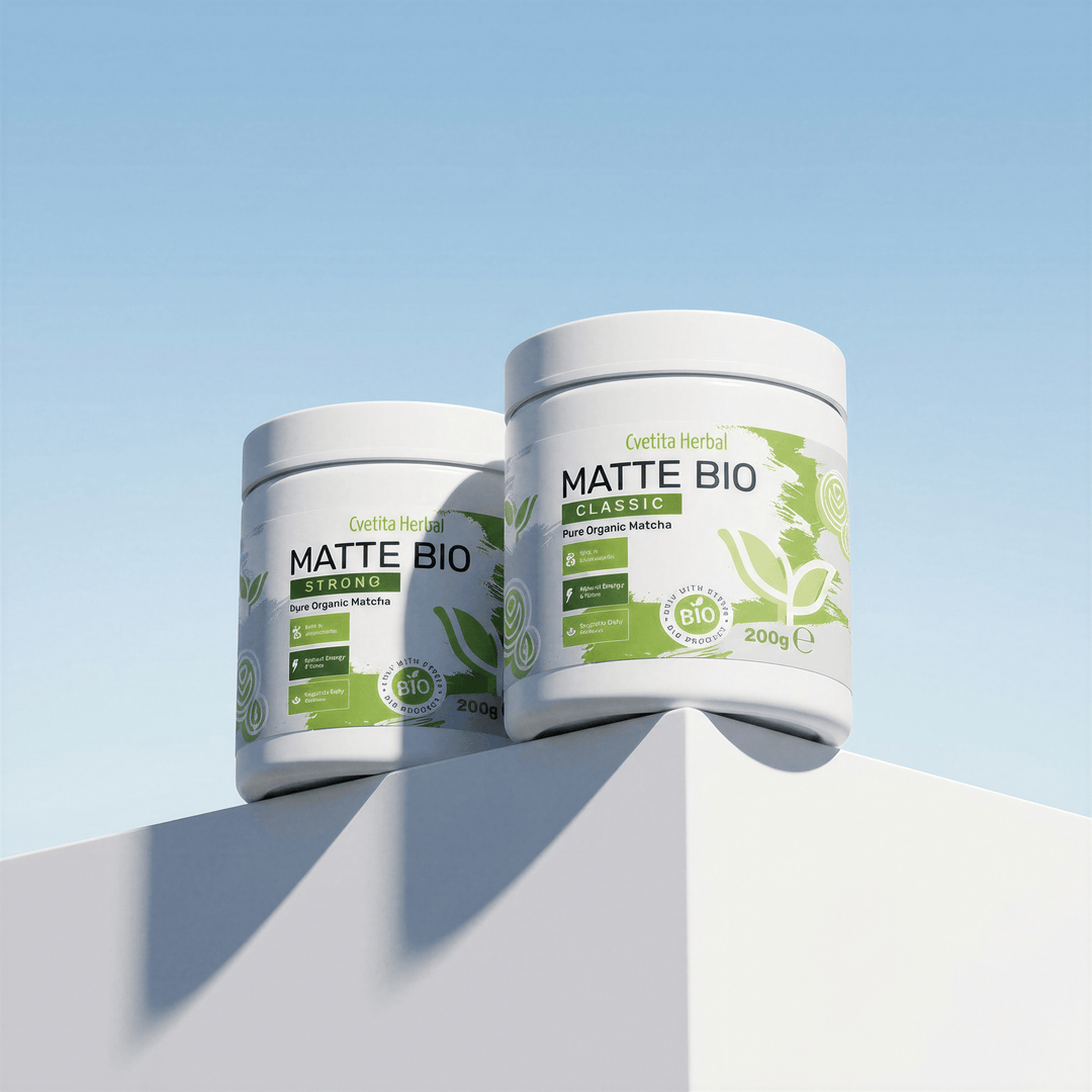 Matte Bio Strong БИО Матча Лате готова напитка - GetMorePower.bg