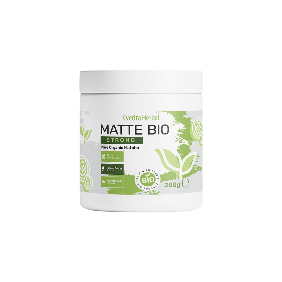 Matte Bio Strong БИО Матча Лате Cvetita Herbal - GetMorePower.bg