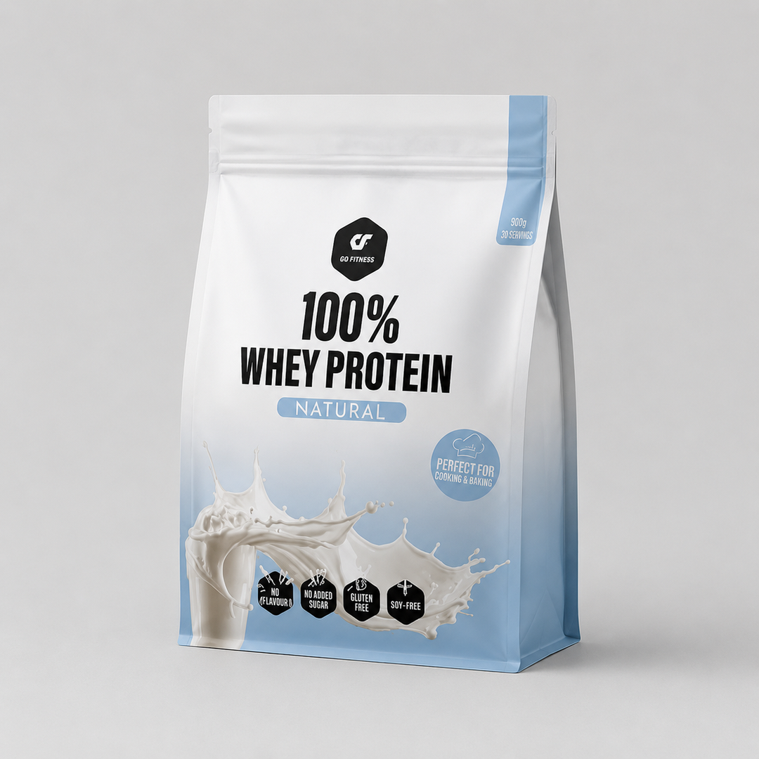 GO FITNESS 100% Whey Protein Natural – Натурален суроватъчен протеин, 900g