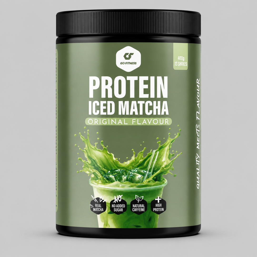 GO FITNESS Protein Iced Matcha Latte – Протеин с матча, 400 г