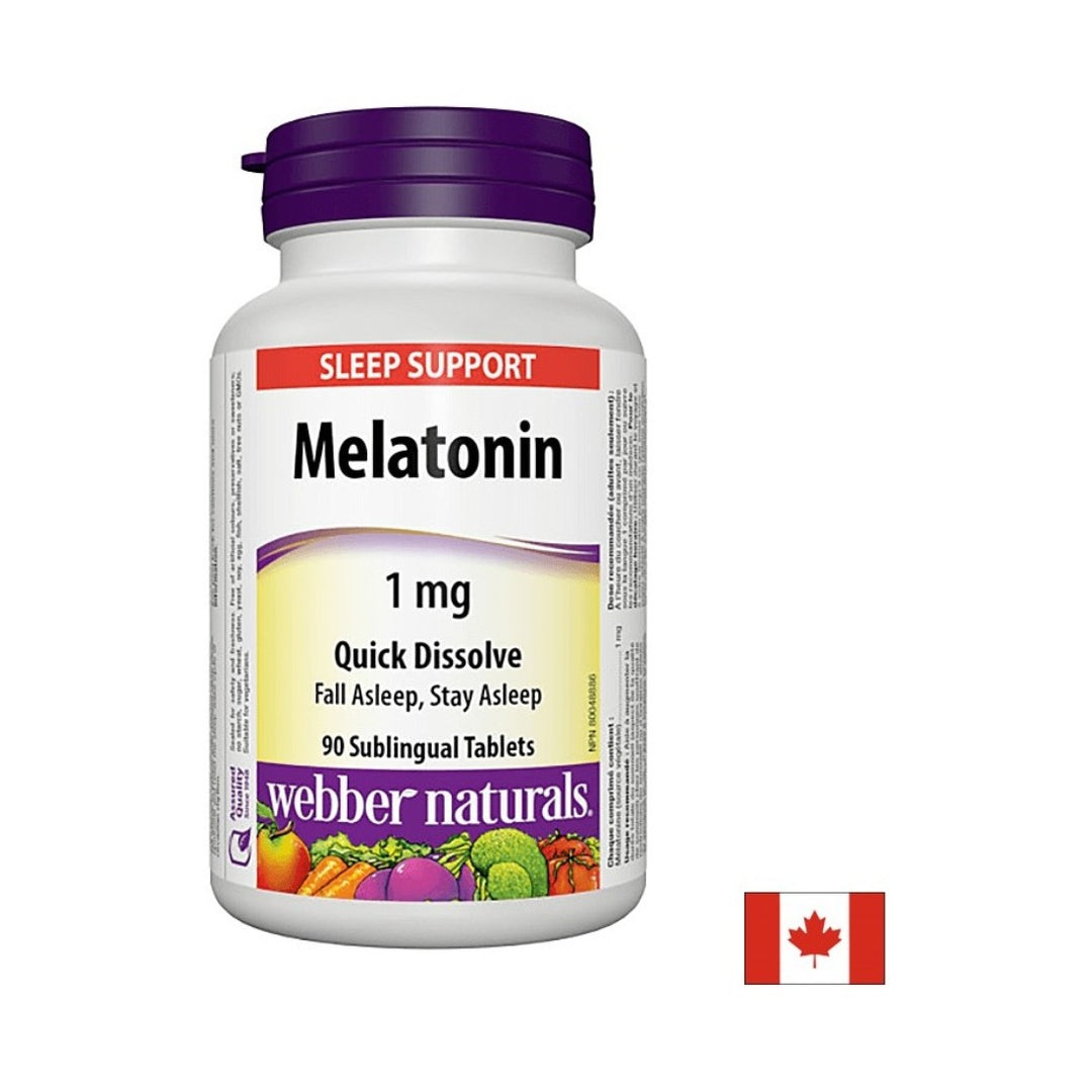 Webber Naturals Melatonin 1 mg - 90 сублингвални таблетки