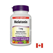 Webber Naturals Melatonin 1 mg - 90 сублингвални таблетки