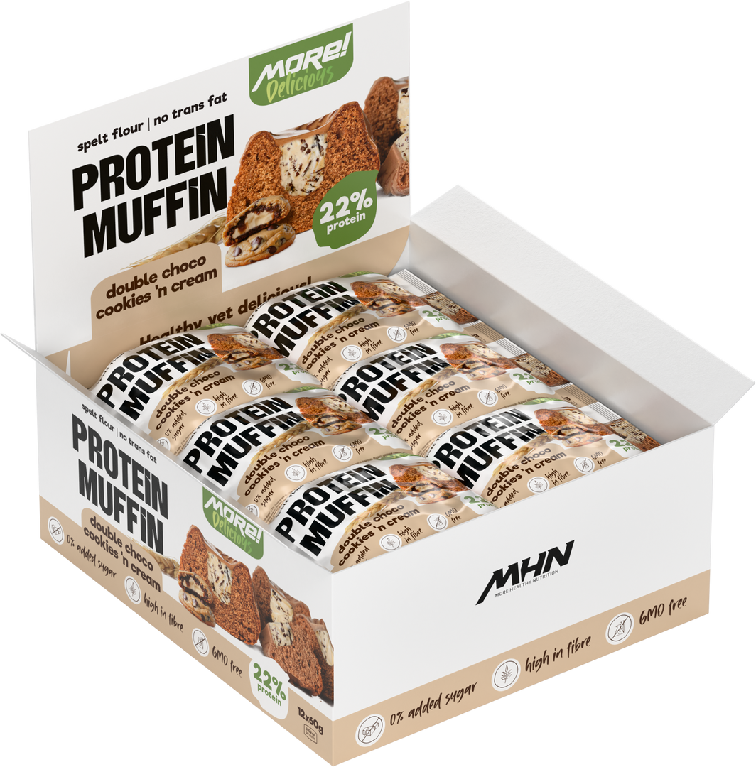 MORE Delicious Protein Muffin Double Choco Cookies & Cream 60 g