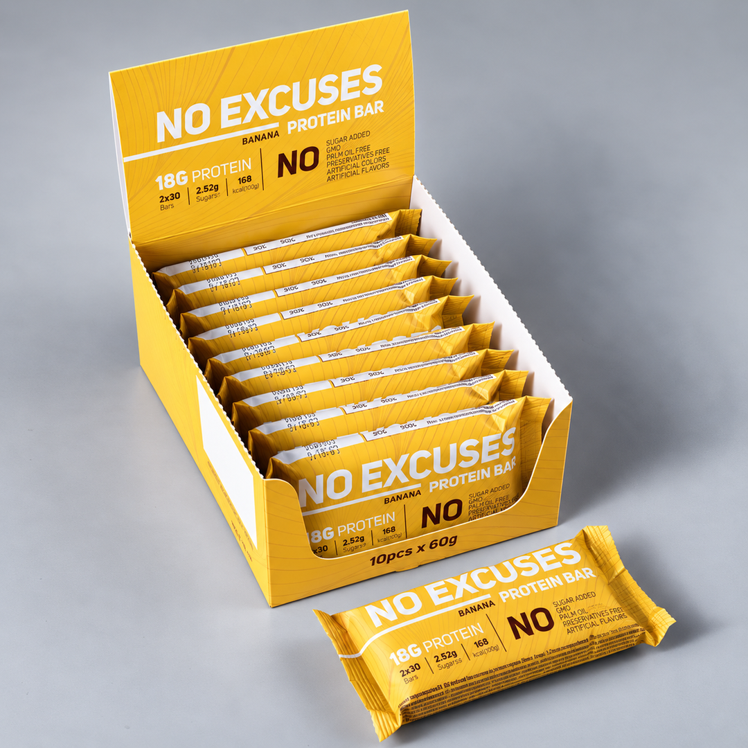 Протеинов бар с млечен шоколад и банан | NoExcuses – 60 g