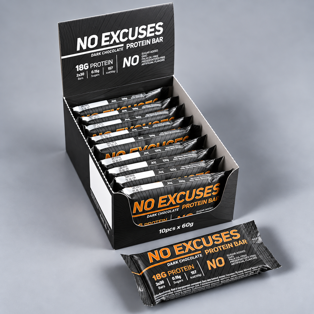 Протеинов бар с натурален шоколад | NoExcuses – 60 g
