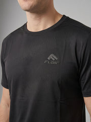 FLAIR SS26 Мъжка тениска 175049 Черна, отзад | GetMorePower.bg