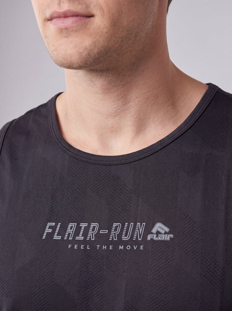 FLAIR SS26 Мъжки потник 185009 Черен, отзад | GetMorePower.bg