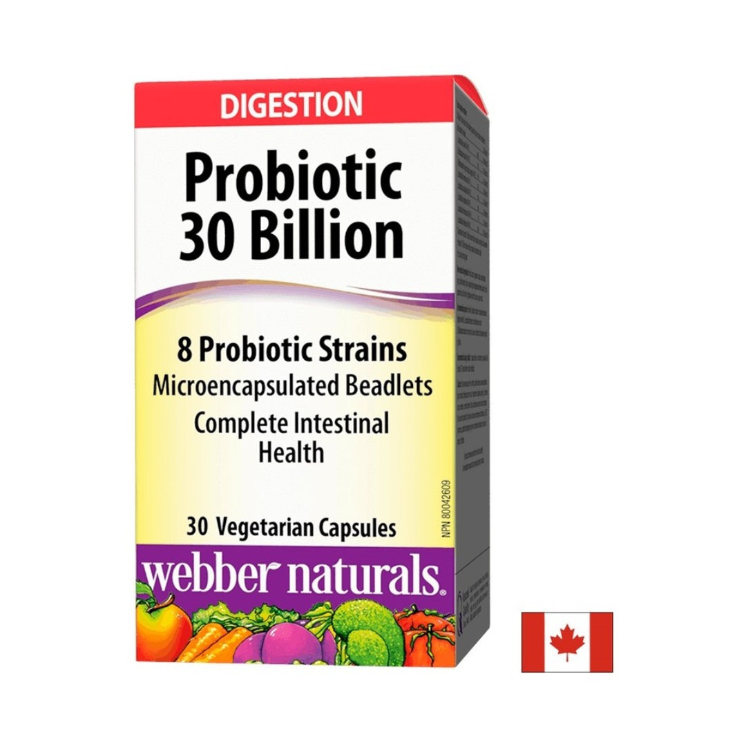 Webber Naturals Probiotic 30 Billion 8 Strains - 30 V капсули