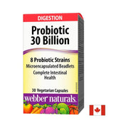 Webber Naturals Probiotic 30 Billion 8 Strains - 30 V капсули