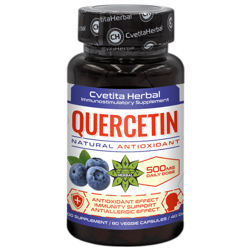 Cvetita Herbal Кверцетин 80 вегетариански капсули х 250 mg