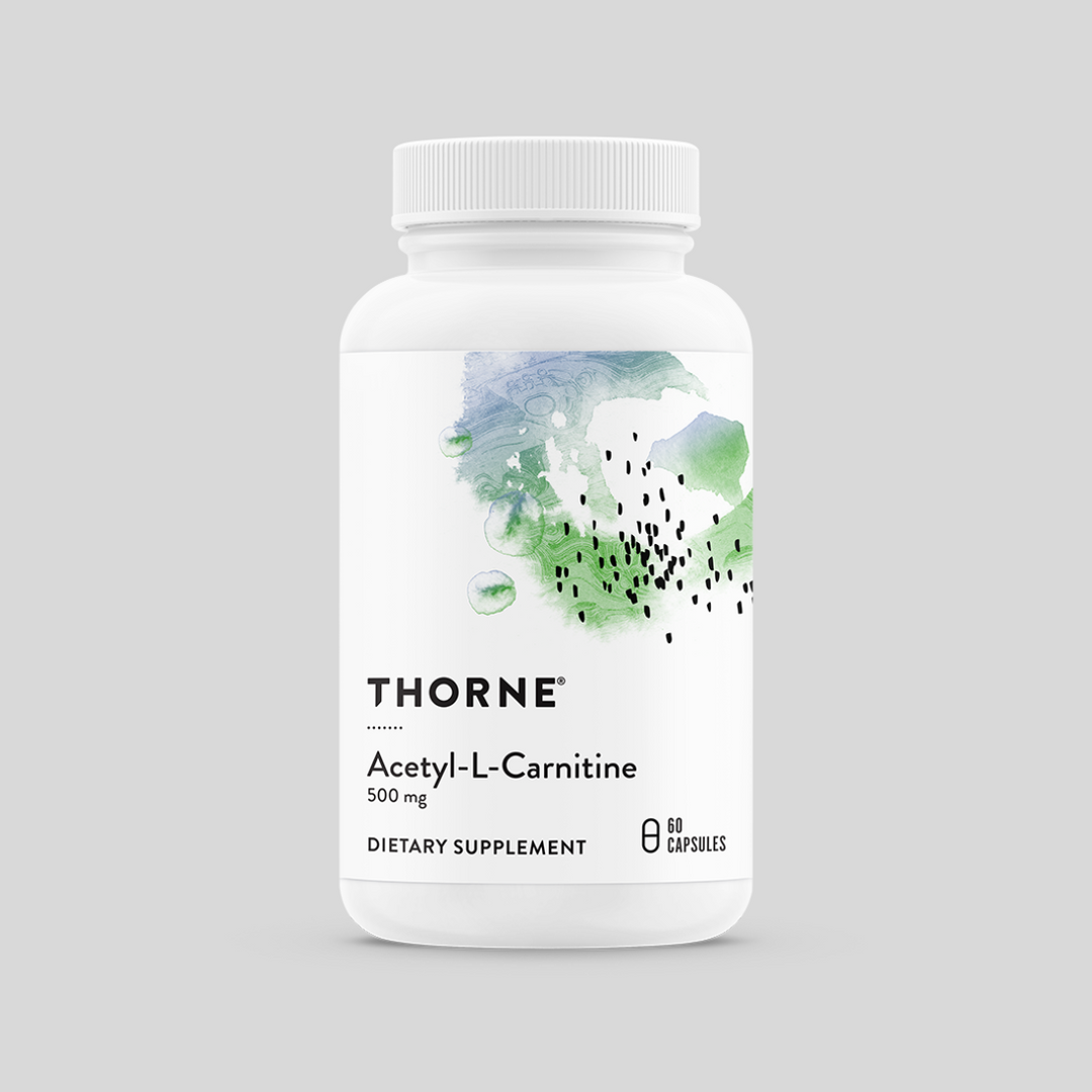 Thorne Acetyl-L-Carnitine 500 mg – ацетил-L-карнитин, 60 капсули