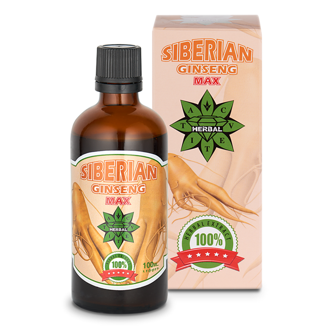 Cvetita Herbal Siberian Ginseng Max – течен екстракт от сибирски женшен, 100 ml