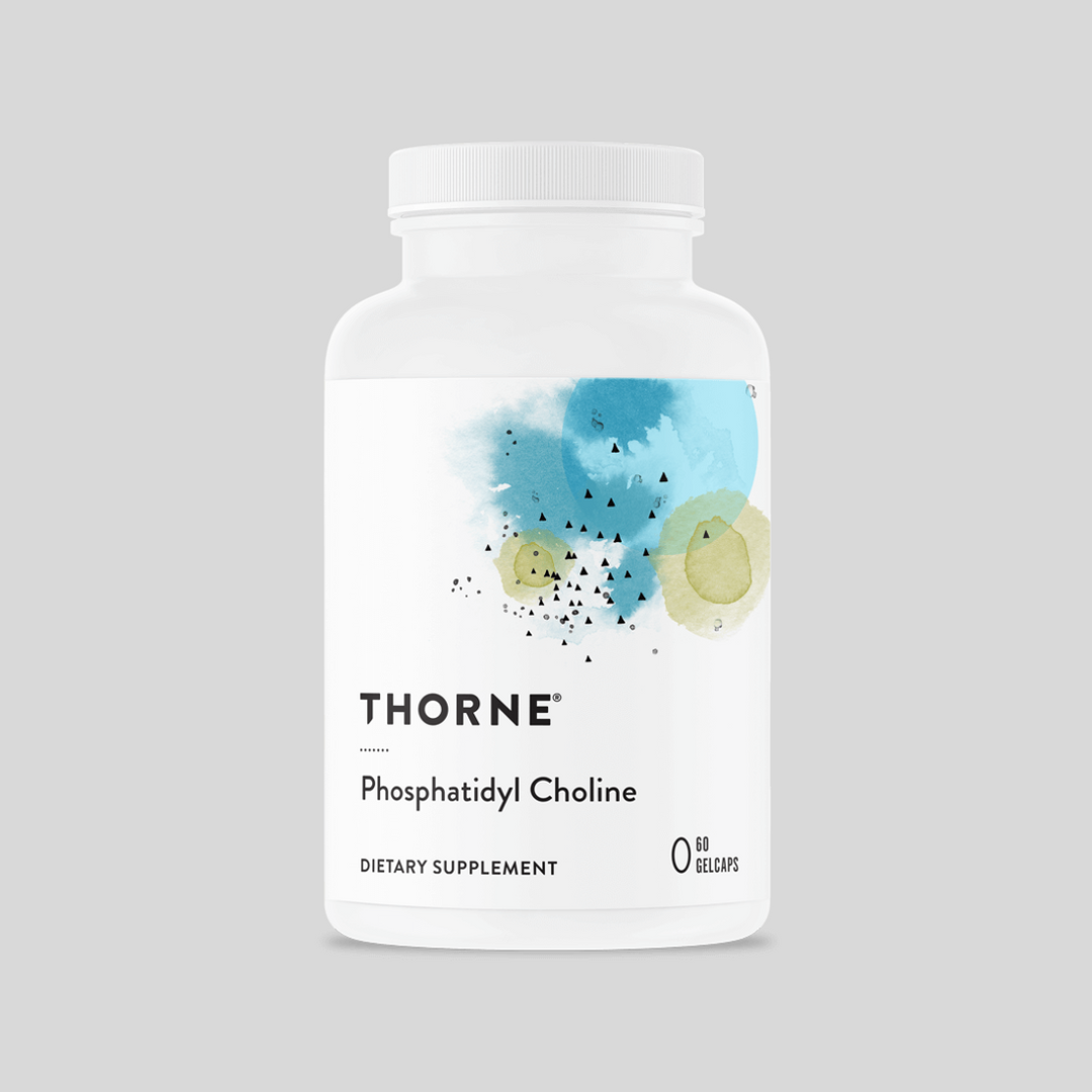 Thorne Phosphatidyl Choline – фосфатидилхолин 420 mg, 60 гел капсули