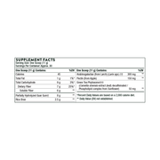 Thorne FiberMend – хранителни стойности (Supplement Facts) на опаковката