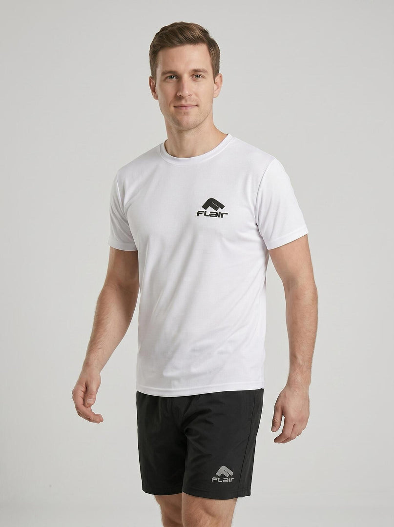 FLAIR SS26 Мъжка тениска 173001 Бяла | GetMorePower.bg