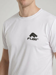 FLAIR SS26 Мъжка тениска 173001 Бяла, детайл | GetMorePower.bg
