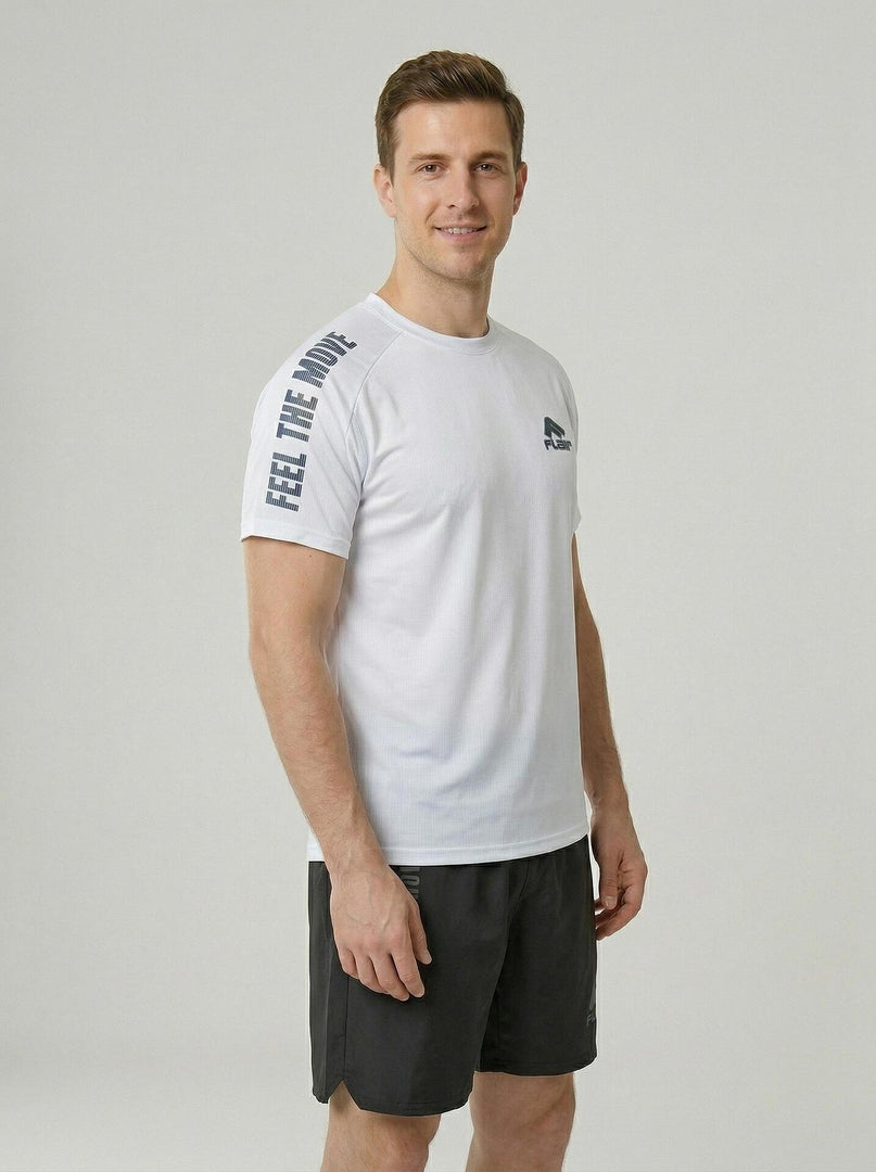 FLAIR SS26 Feel The Move тениска 175050 Бяла | GetMorePower.bg