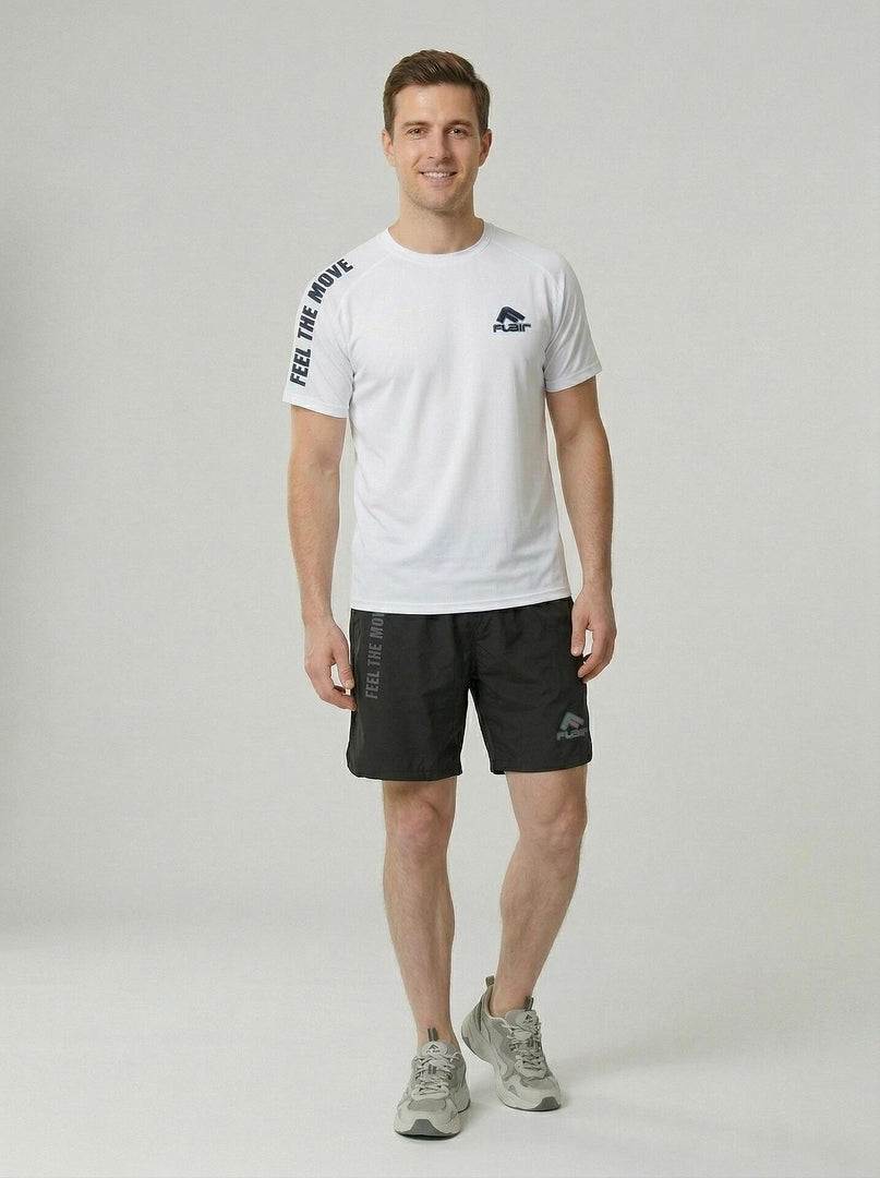 FLAIR SS26 Feel The Move тениска 175050 Бяла, отзад | GetMorePower.bg