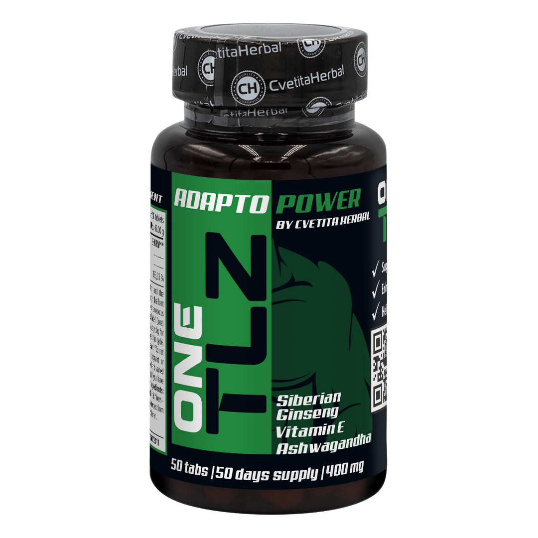 Cvetita Herbal TLZ Adapto Power – ашваганда, сибирски женшен и витамин Е, 50 табл.