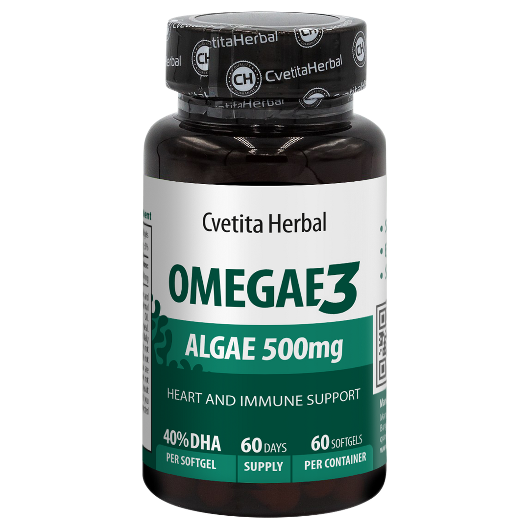 Cvetita Herbal Omega 3 от микроводорасли – 60 софтгел капсули