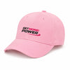 Розова унисекс спортна шапка Get More Power Signature Cap с бродирано лого