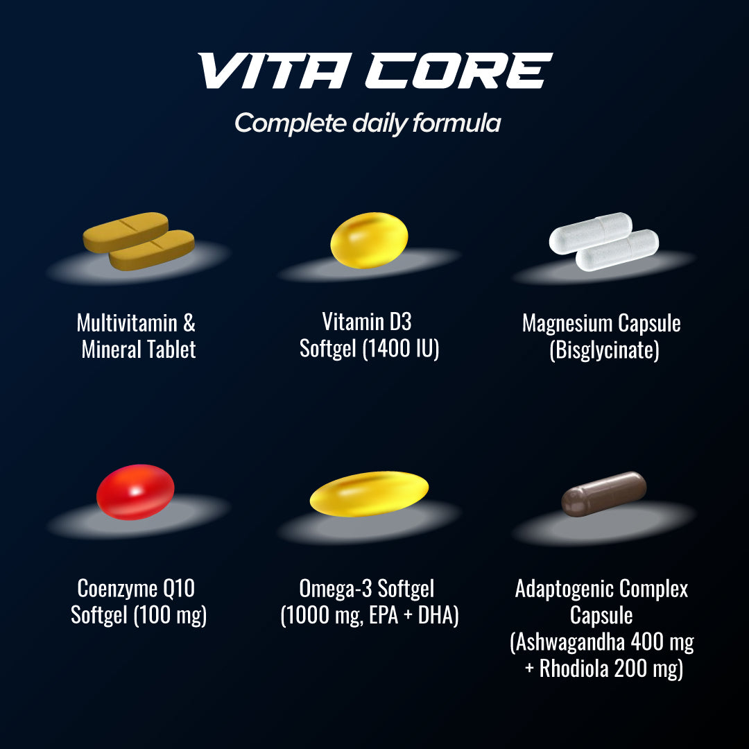 Fitholic Professional Vita Core Multivitamin and Mineral Formula 30 packs