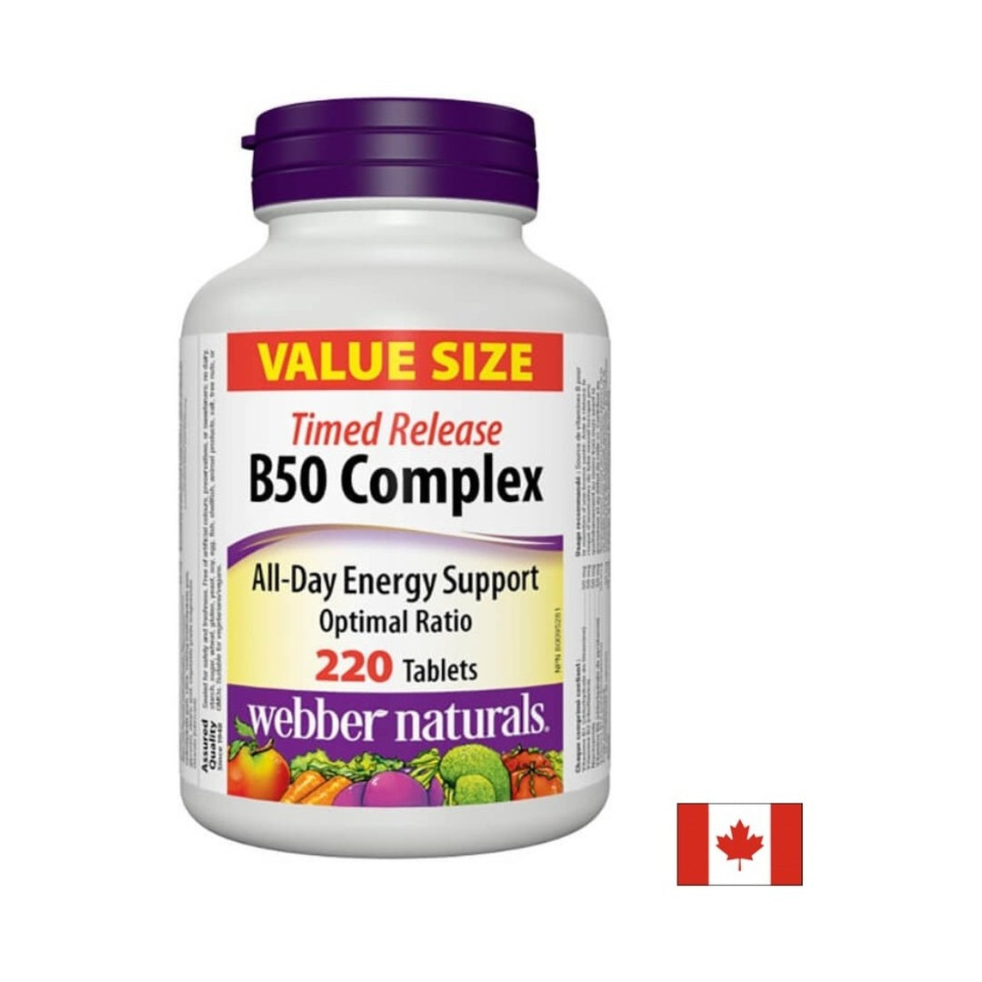 Webber Naturals Vitamin B50 Complex - 220 таблетки