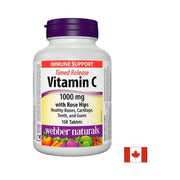 Webber Naturals Vitamin C with Rose Hips Time Release - 150 таблетки
