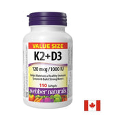 Webber Naturals Vitamin K2 & D3 - 110 софтгел капсули